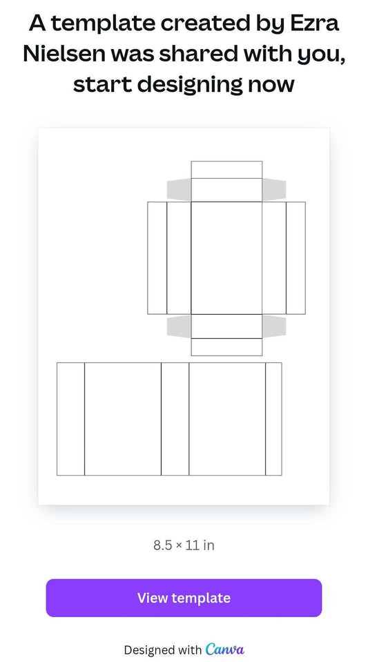 Matchbox Template Canva Editable File with Fold Lines Personalize for Weddings, Party Favors, or Gifts