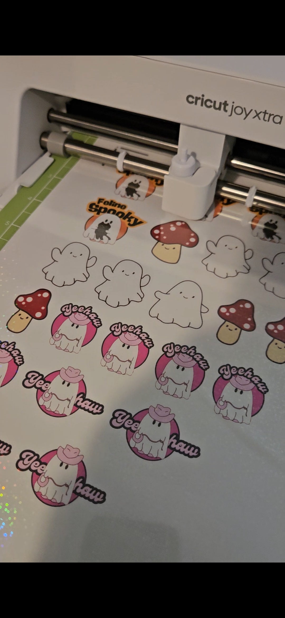 Vinyl Waterproof Holographic Halloween Stickers with Cute Original Designs