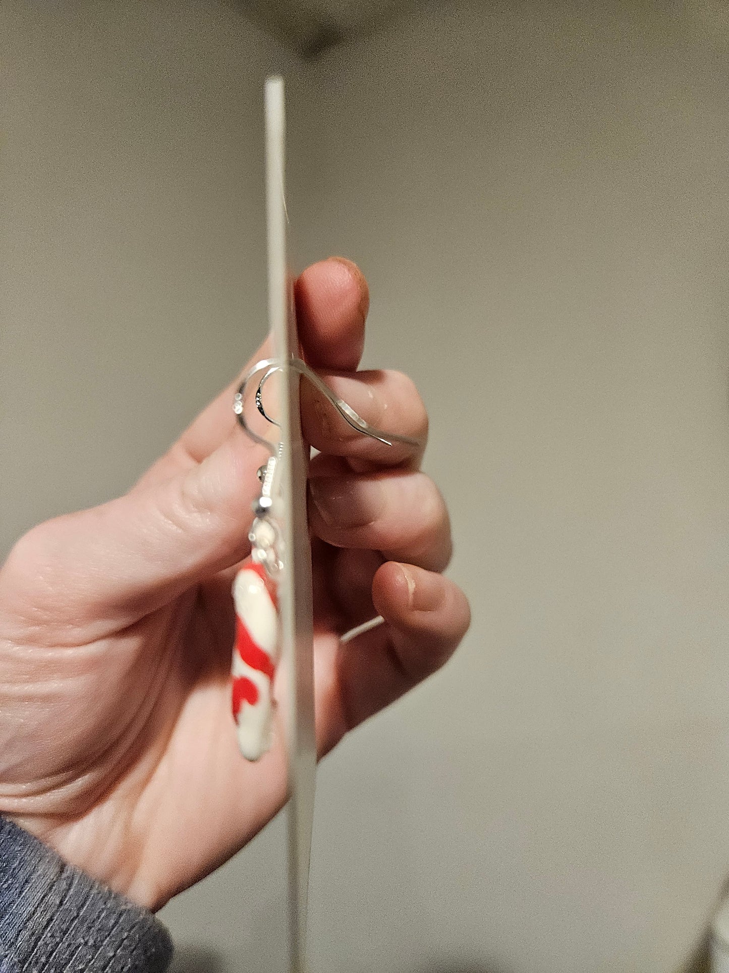 Polymer Clay Gold or Silver Plated Christmas Earrings