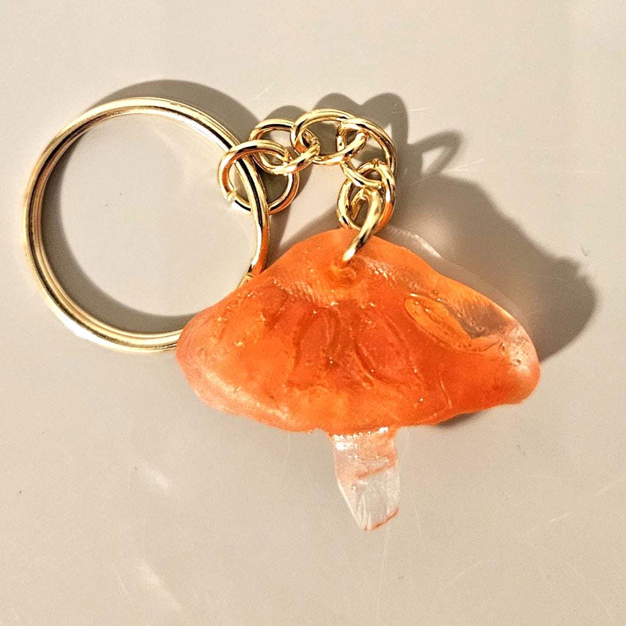 Custom Mushroom Keychains Personalized Color Original Mold Fall Gift