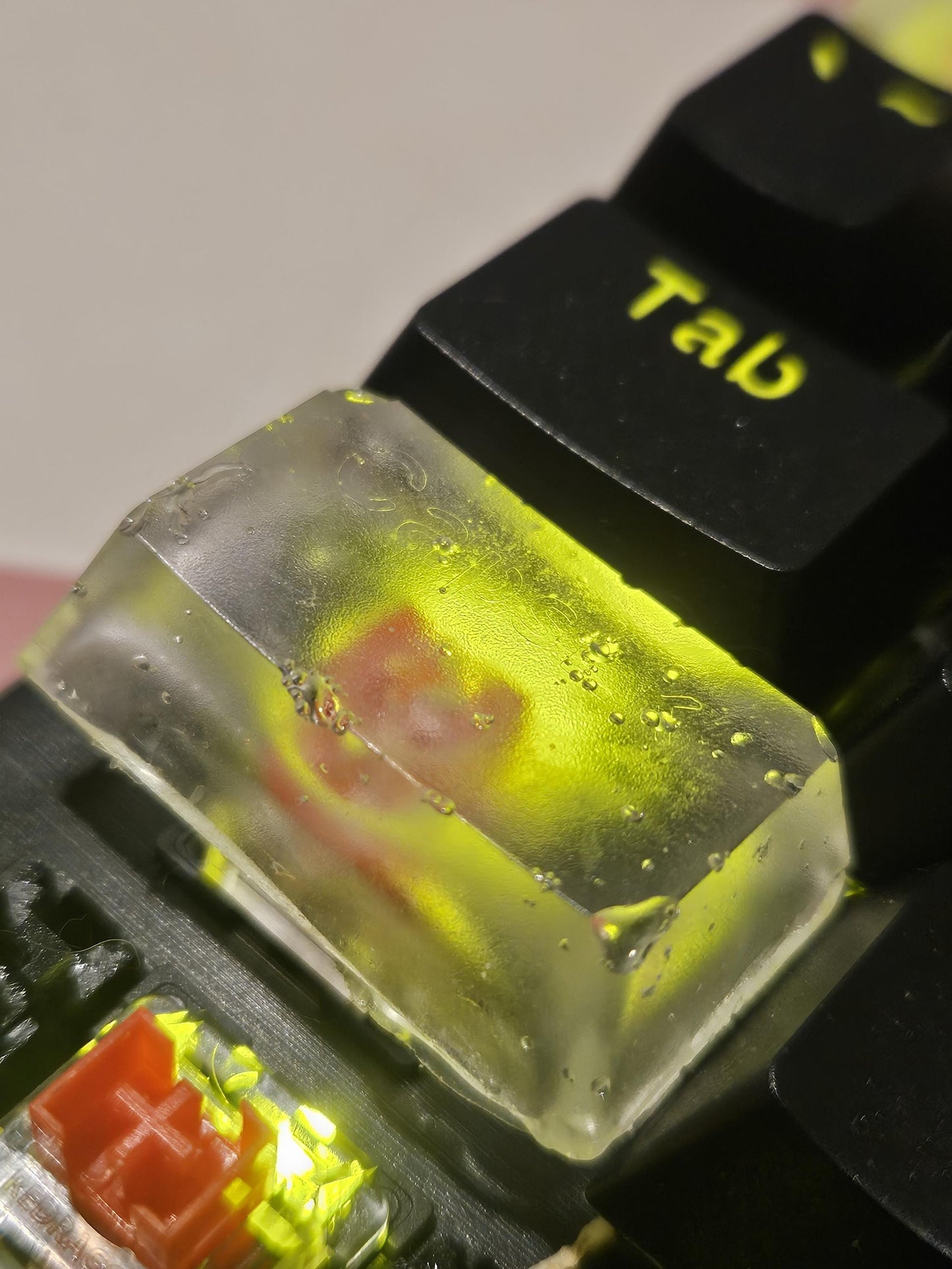 Blank Keycap Cherry Profile Blank ESC, Shift, & Caps Lock Cherry MX Profile Resin Transparent Blank Keycaps for DIY Customization