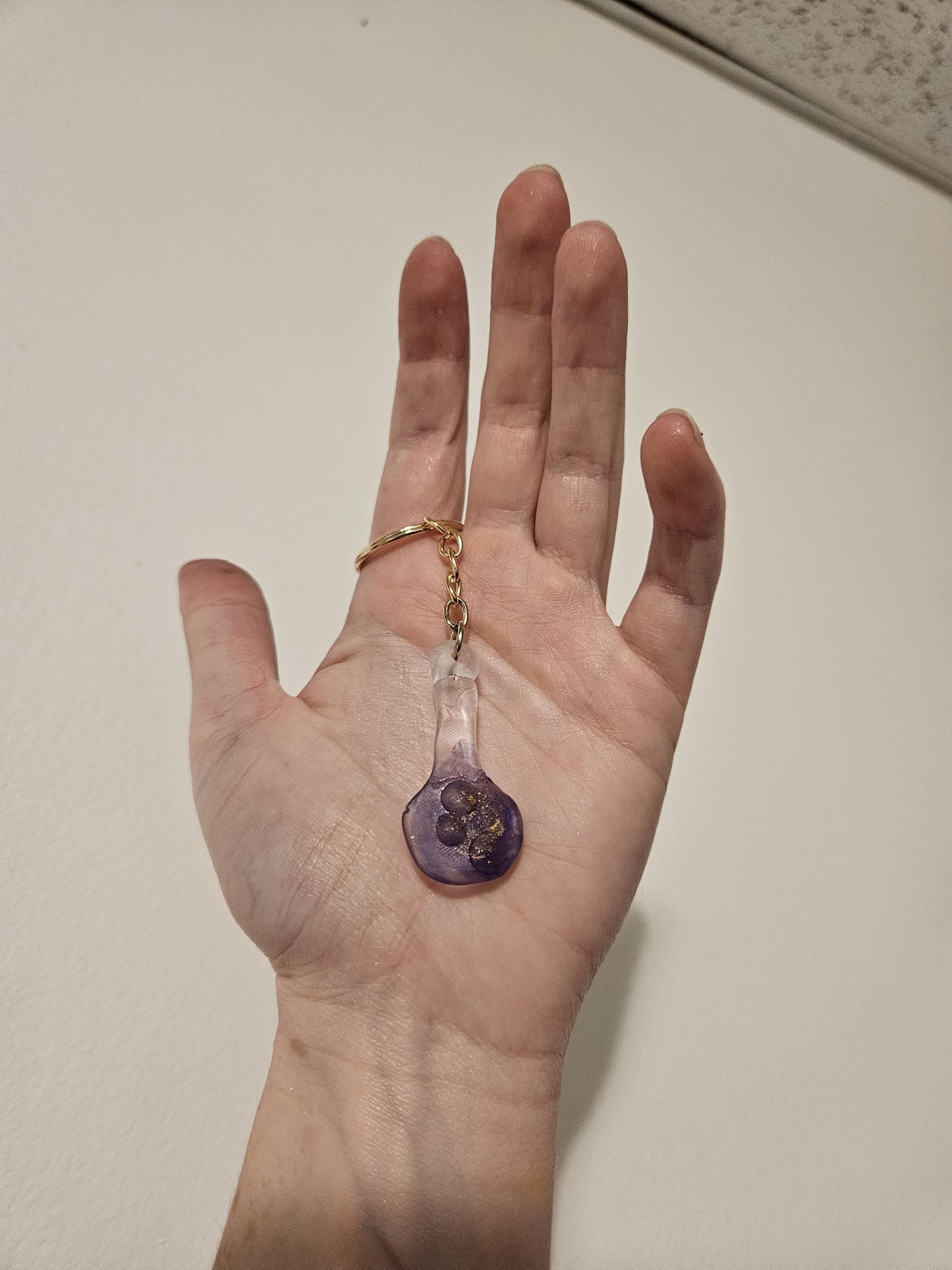 Custom Halloween Potion Bottle Keychain: Personalized Color Gift