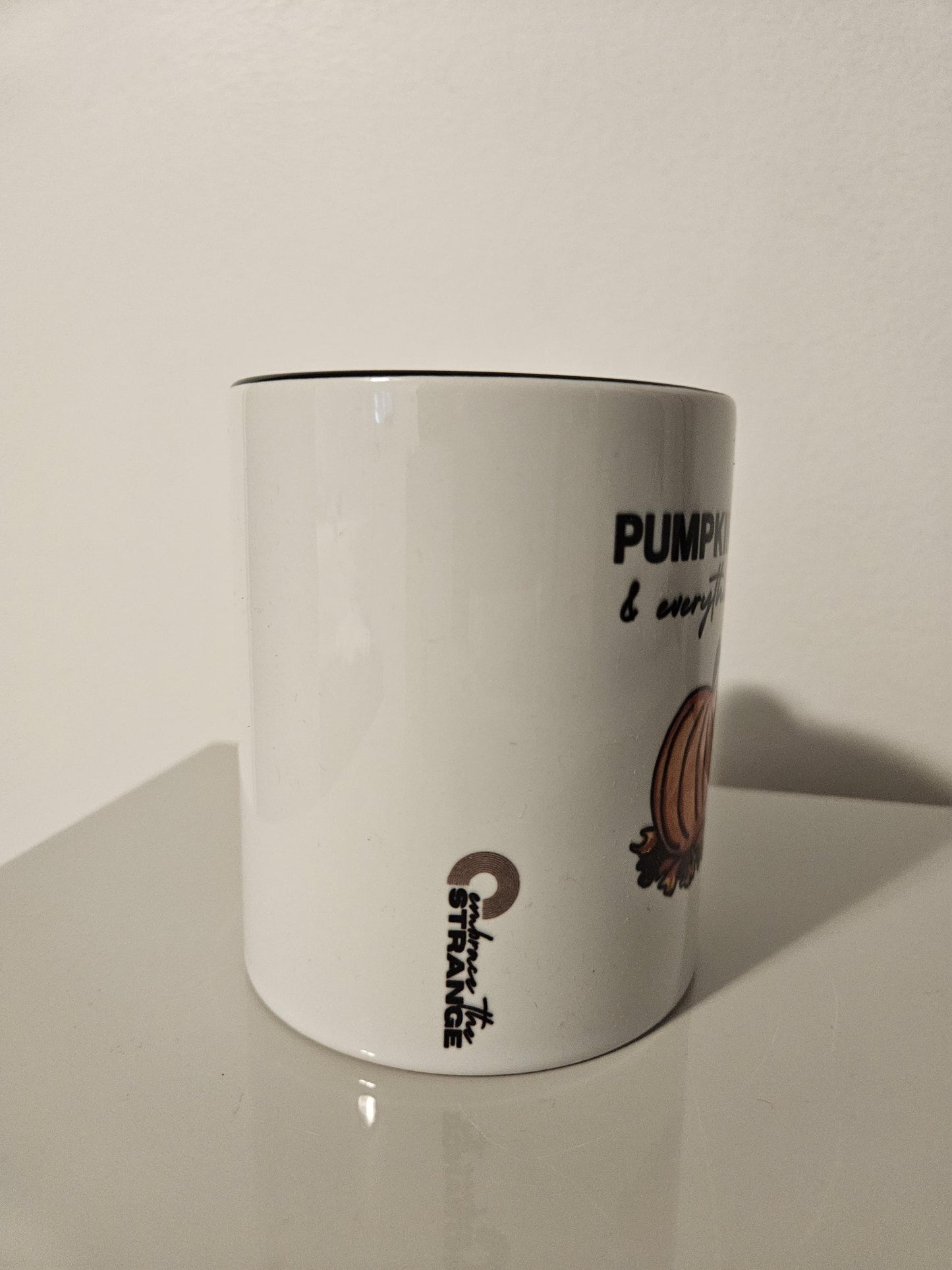 Pumpkin Spice & Everything Nice Cute Fall Mug with Pumpkin Design Cozy Gift