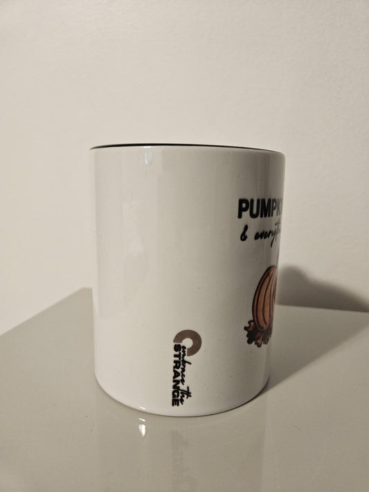 Pumpkin Spice & Everything Nice Cute Fall Mug with Pumpkin Design Cozy Gift