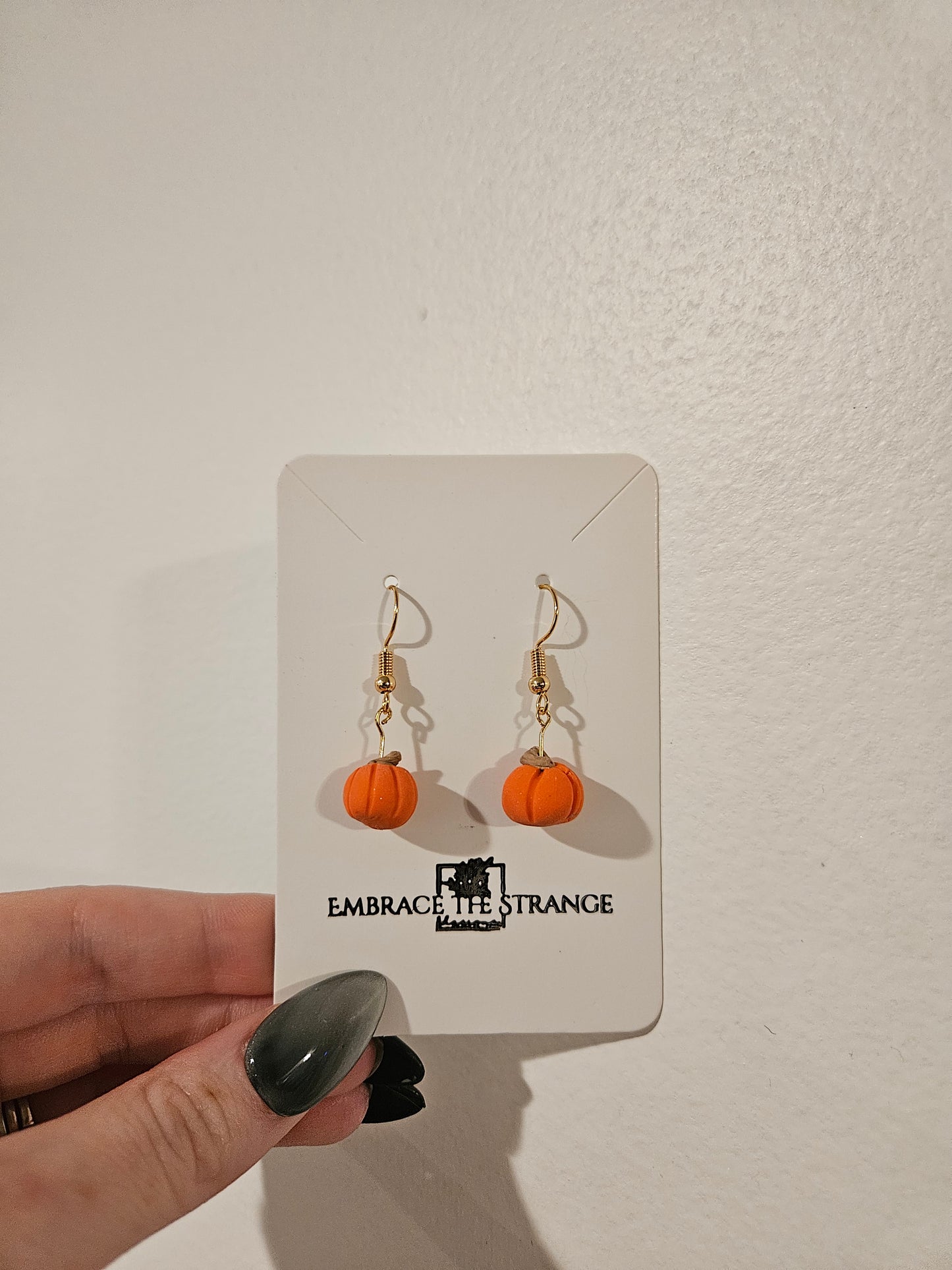 Handmade Gold Plated Mini Pumpkin Earrings