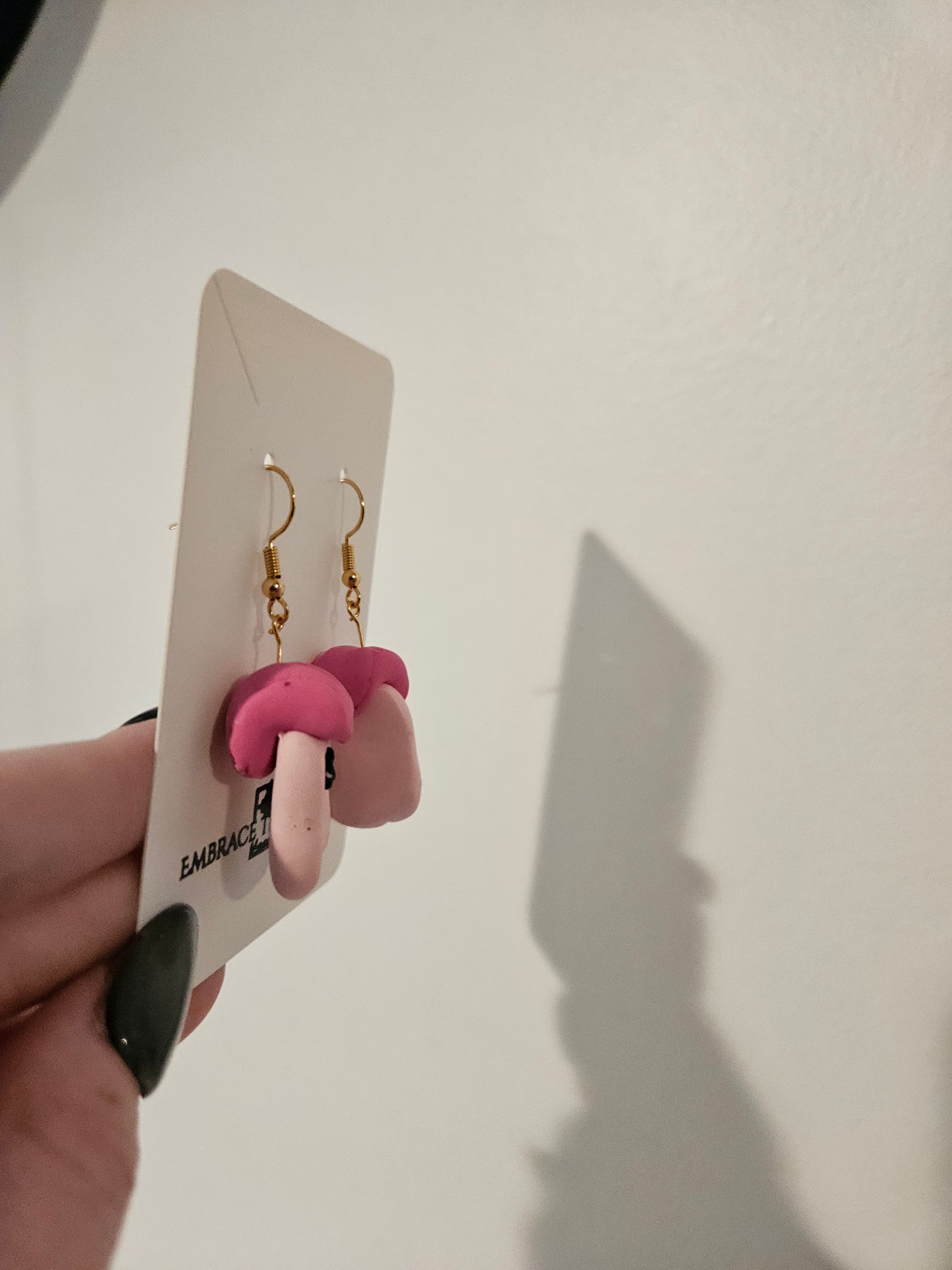 Handmade Gold Plated Ghost Earrings