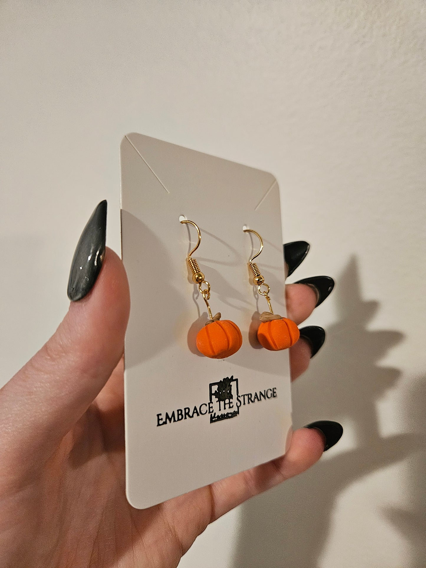 Handmade Gold Plated Mini Pumpkin Earrings