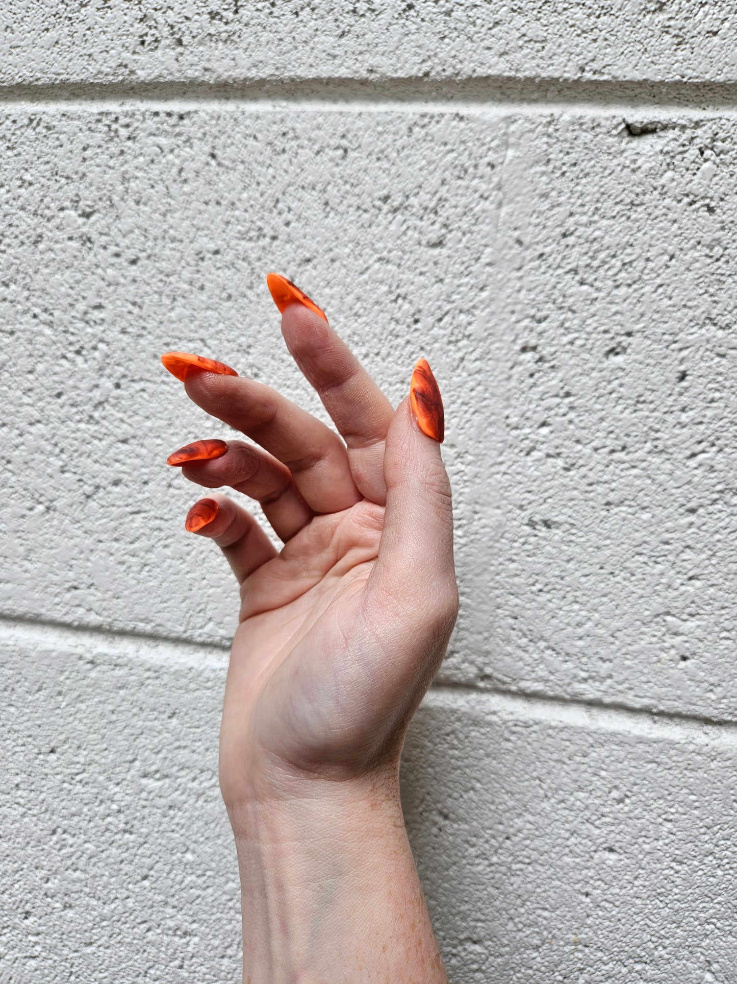 Leaf Almond Shaped Fall Press On Nail Set