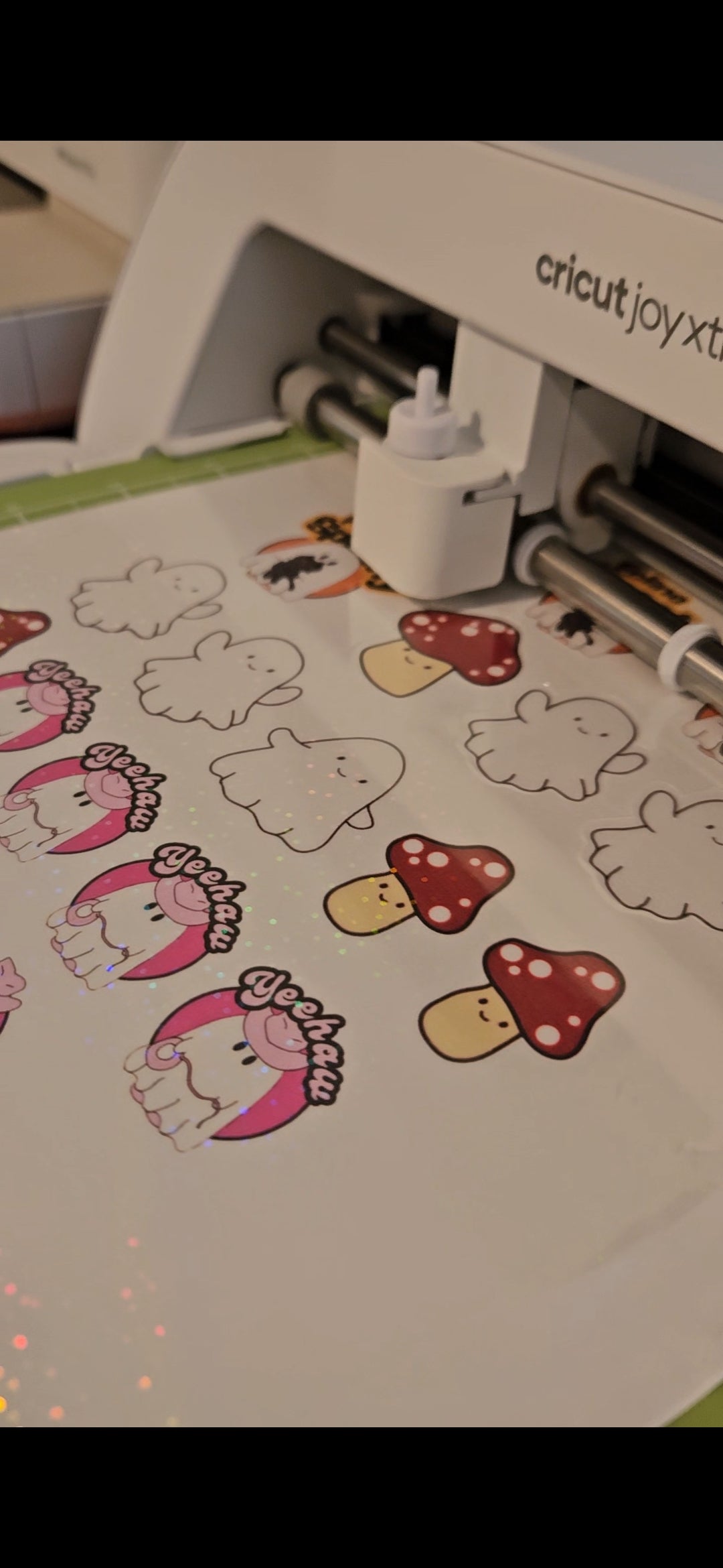 Vinyl Waterproof Holographic Halloween Stickers with Cute Original Designs