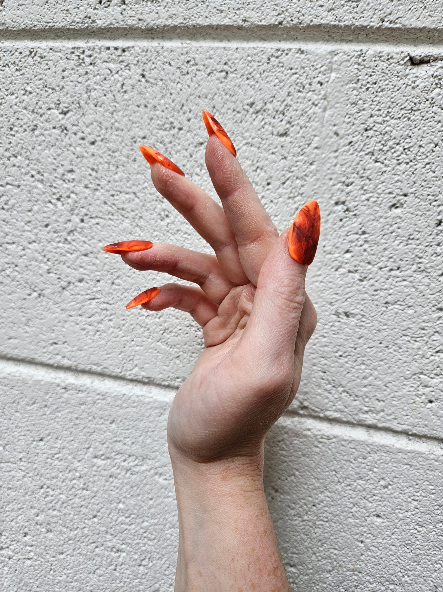 Leaf Almond Shaped Fall Press On Nail Set