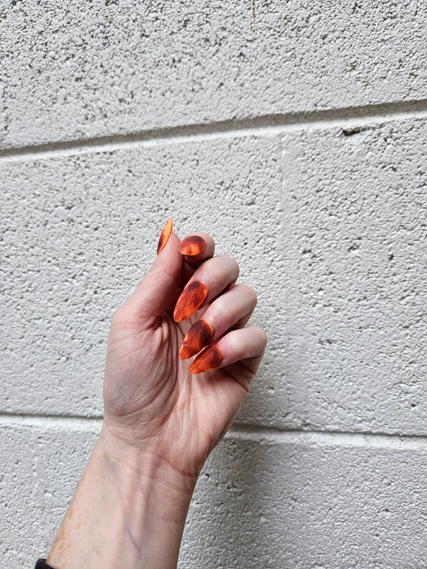 Leaf Almond Shaped Fall Press On Nail Set