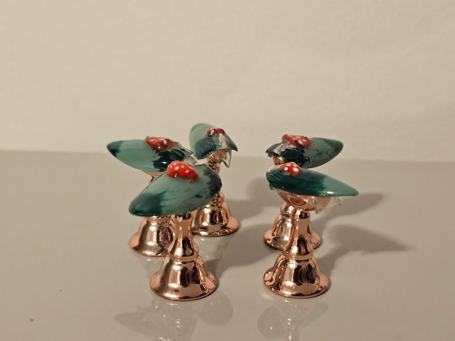 3D Mushroom Almond Shaped Fall Press On Nail Set