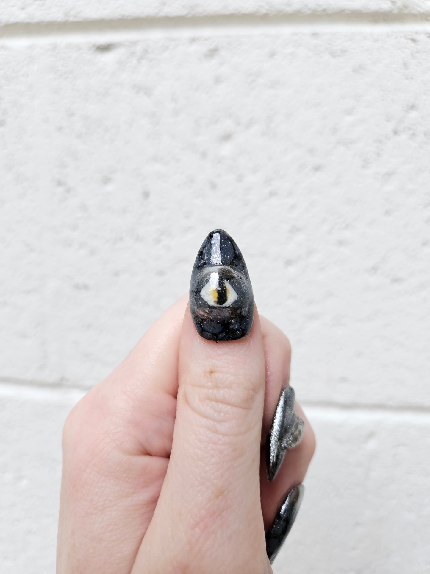 3D Dragon Eye Almond Shaped Press On Nail Set