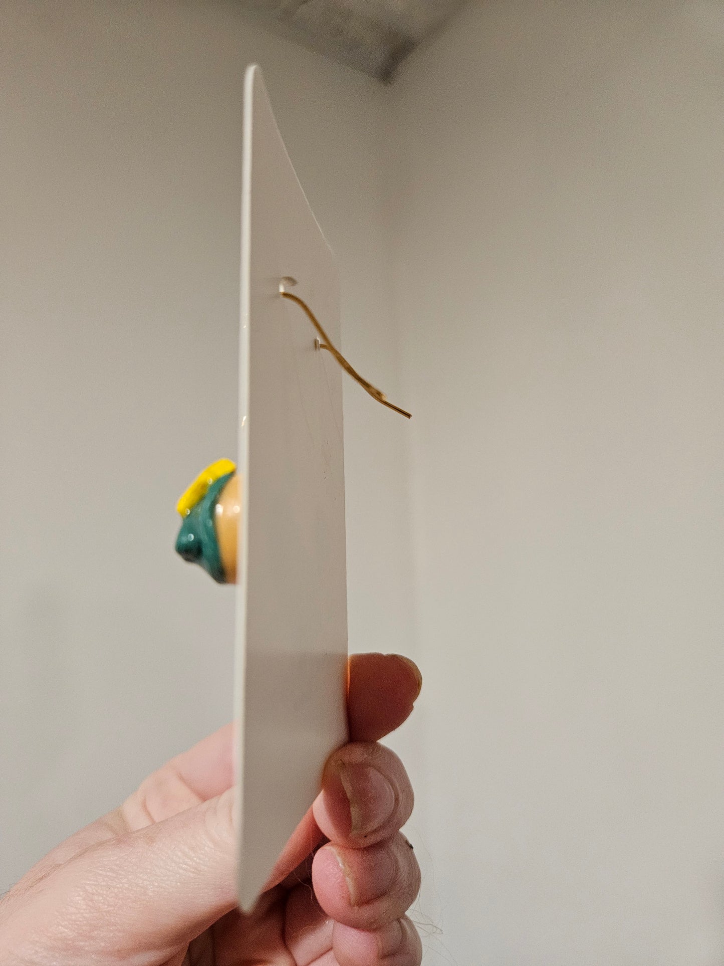 Polymer Clay Gold Plated Christmas Donut Earrings